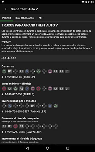 Cheats for GTA - Trucos para todos los juegos de Grand Theft Auto