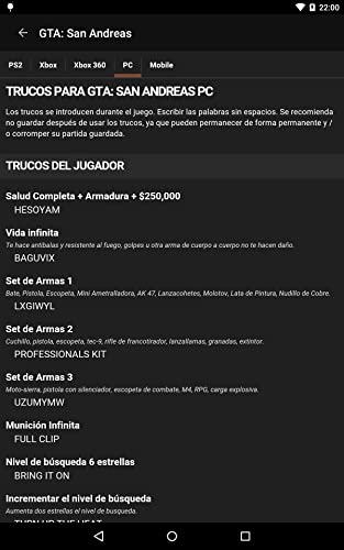 Cheats for GTA - Trucos para todos los juegos de Grand Theft Auto