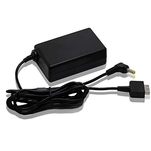 CHILDMORY 2 en 1 Adaptador de CA de 5V EU Inicio Cargador de pared para Sony PS Vita PSP Consola