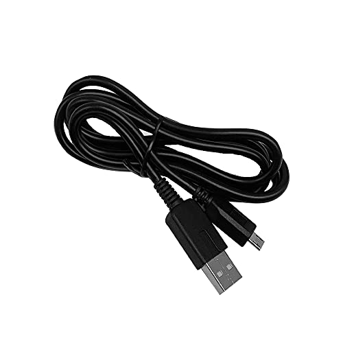 CHILDMORY Cable cargador USB de 1,2 m, cable de carga de transferencia de datos para consola PSVita 2000, color negro