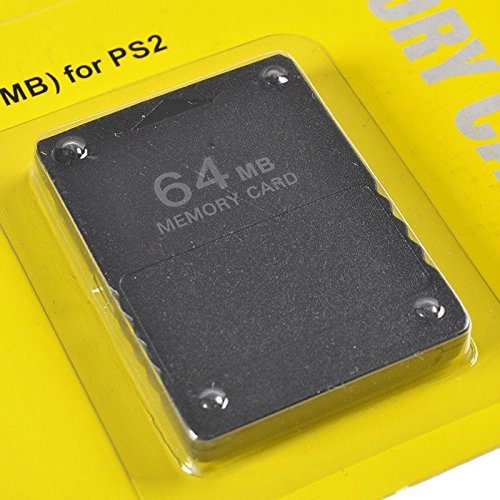 CHILDMORY Negro 64MB 64M Módulo de tarjeta de memoria para Sony PlayStation 2 PS2