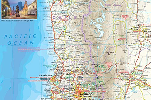 Chile, mapa impermeable de carreteras. Escala 1:1.600.000 impermeable. Reise Know-How.: reiß- und wasserfest (world mapping project)