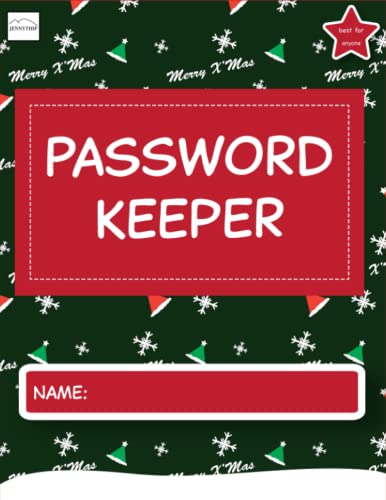 Christmas Password Keeper with Red-Green Hats Ice Dark Green Background: This cute password keeper will help you, your kids and your family to ... applications put them in just one place.
