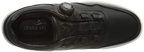 chung shi Duxfree BRISBANE Zapatos bajos con cordones para Hombre, Negro, 47 EU