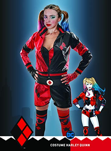 Ciao 11750.M Disfraz de Harley Quinn para niña Genuino DC Comics (talla M)