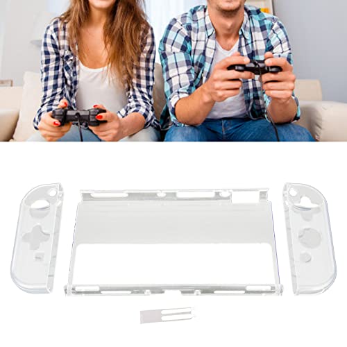 ciciglow Funda Protectora Transparente para Consolas de Juegos, Carcasa Transparente 3 en 1, Carcasa Transparente como el Cristal, Lavable, Protección para el Host de Las Consolas de Juegos