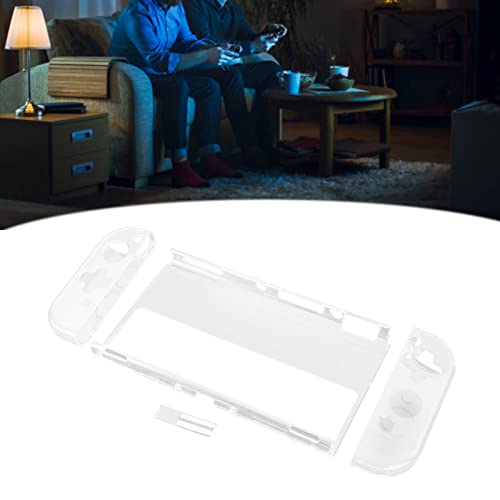 ciciglow Funda Protectora Transparente para Consolas de Juegos, Carcasa Transparente 3 en 1, Carcasa Transparente como el Cristal, Lavable, Protección para el Host de Las Consolas de Juegos