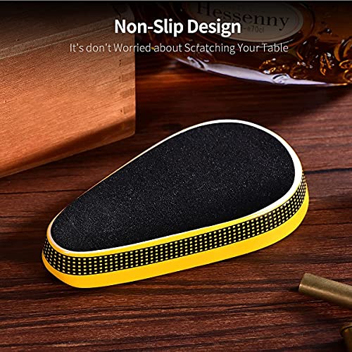 CIGARLOONG Cenicero de cigarros solo clásico cenicero de cerámica uso al aire libre o en interiores (negro)