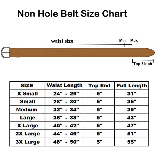Cinturón elástico trenzado con pasador ovalado, color negro y satinado, con hebilla cepillada, punta de extremo de piel con punta de lazo
