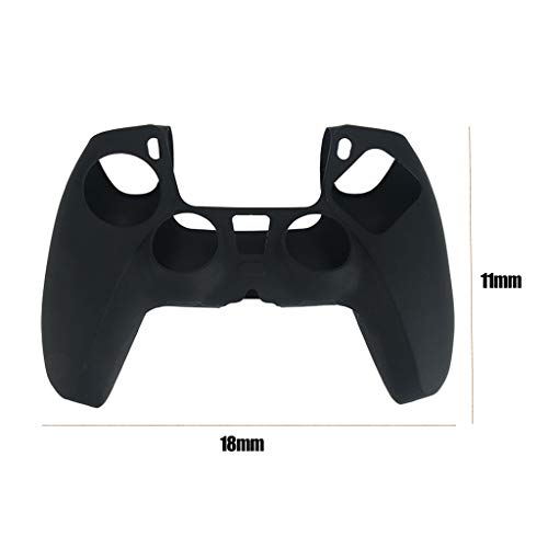 ciriQQ Funda protectora de silicona para PS5 con joystick para el pulgar, se aplica a la consola S-o-n-y PlayStation 5, para mando inalámbrico DualSense.