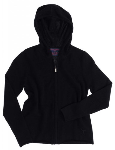Citizen Cashmere Hoodie Mujer - 100% Cachemira (Mediano, Negro) (41 102-02-02)