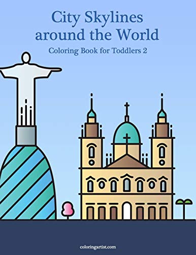 City Skylines around the World Coloring Book for Toddlers 2