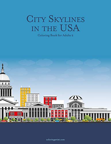 City Skylines in the USA Coloring Book for Adults 2