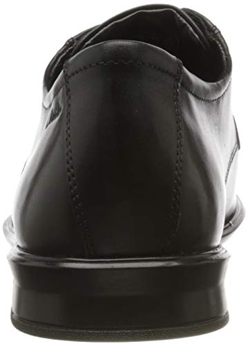 Clarks Bensley Run, Zapatos de Cordones Derby Hombre, Negro (Black Leather Black Leather), 44.5 EU