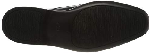 Clarks Bensley Run, Zapatos de Cordones Derby Hombre, Negro (Black Leather Black Leather), 44.5 EU