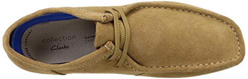 Clarks Shacre II Run, Oxford Hombre, Dark Sand Suede, 44.5 EU
