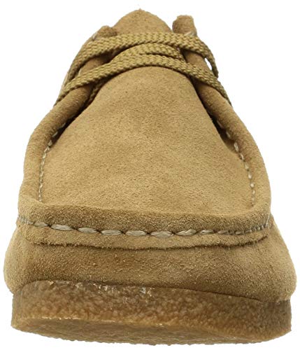 Clarks Shacre II Run, Oxford Hombre, Dark Sand Suede, 44.5 EU