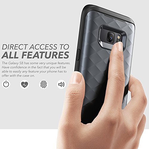 Clayco Funda Galaxy S7 Edge [Hera Series] Case Resistente con Protector de Pantalla Integrado para Samsung Galaxy S7 Edge (Version 2016) Negro