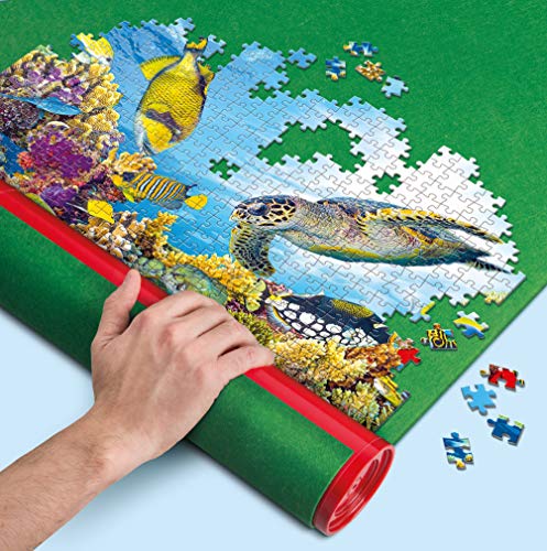 Clementoni-30229 Tapete para Puzzles Color Verde, 3 (30229)