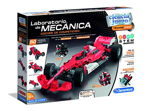 Clementoni-55215 Laboratorio de Mecánica Formula 1, Multicolor, Talla Única (552153)