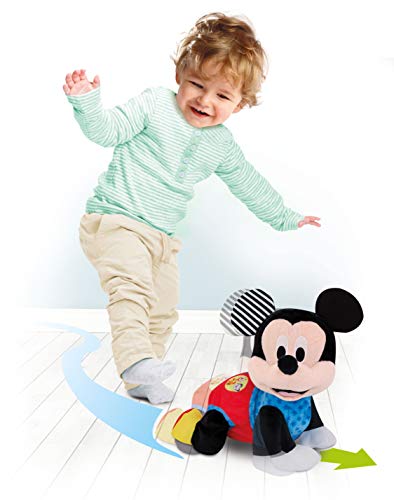 Clementoni-55256 - Baby Mickey Gateos - gateador bebé de Disney a partir de 6 meses