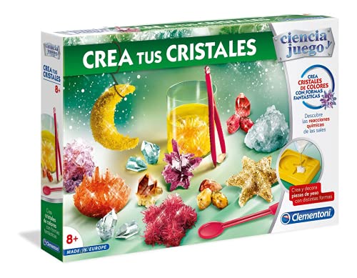 Clementoni-55288 - Crea tus Cristales - juego científico a partir de 8 años