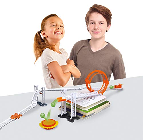 Clementoni- Acción y reacción-Race competitivo Juego científico, Multicolor (19177)