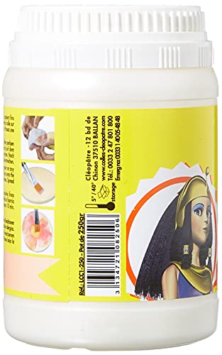 Cléopâtre, Barniz Unisex infantil, Blanco (Blanco), 4x6x4 cm (W x H x L)