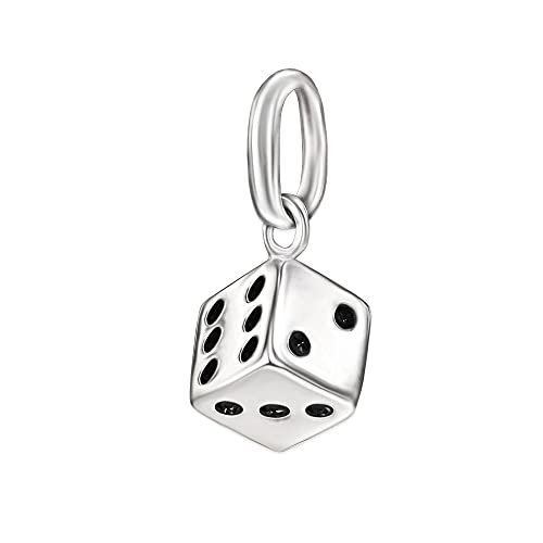 Clever Colgante Jugador-en 3D Brillante de Plata 925