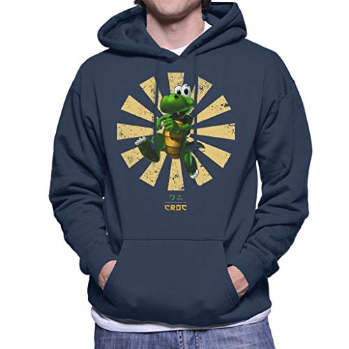 Cloud City 7 Croc Retro Japanese Men's Hooded Sweatshirt