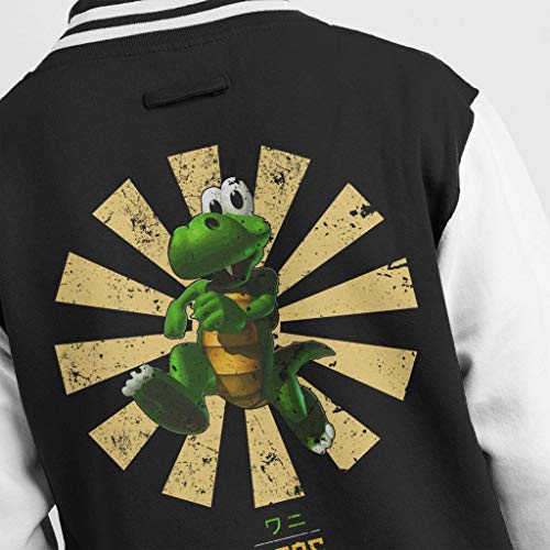 Cloud City 7 Croc Retro Japanese Men's Varsity Jacket