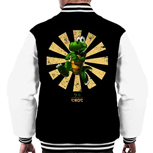 Cloud City 7 Croc Retro Japanese Men's Varsity Jacket