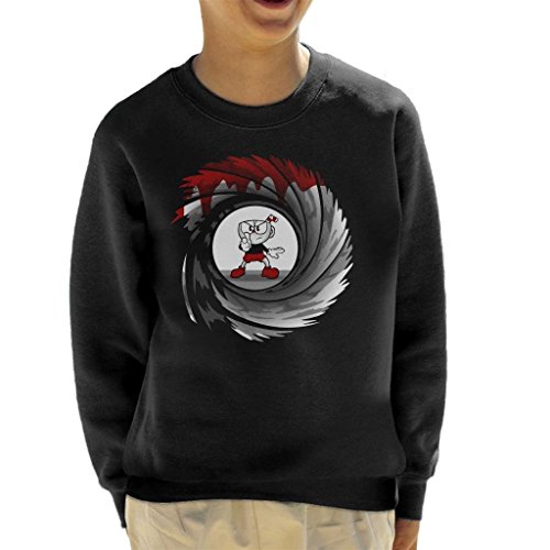 Cloud City 7 Cuphead Double 0 Cup Kid's Sweatshirt