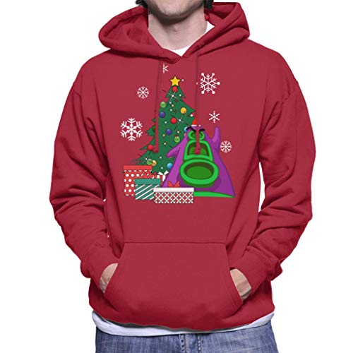 Cloud City 7 Day of The Tentacle Around The Christmas Tree Men's Hooded Sweatshirt