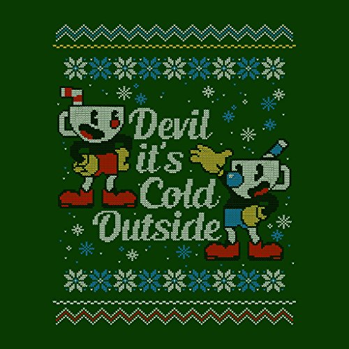 Cloud City 7 Devil Its Cold Outside Cuphead Christmas Knit Men's T-Shirt