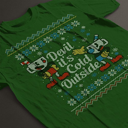 Cloud City 7 Devil Its Cold Outside Cuphead Christmas Knit Men's T-Shirt