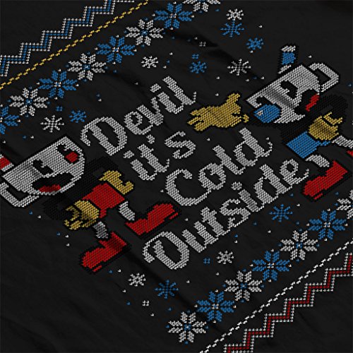 Cloud City 7 Devil Its Cold Outside Cuphead Christmas Knit Men's T-Shirt