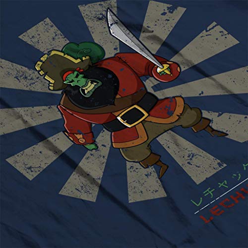 Cloud City 7 LeChuck Retro Japanese Monkey Island Kid's Varsity Jacket Navy/Blanco (3-4 Años) XS