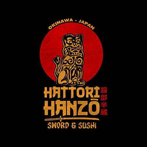 Cloud City 7 Retro Hattori Hanzo Sword and Sushi Kill Bill Men's Hooded Sweatshirt