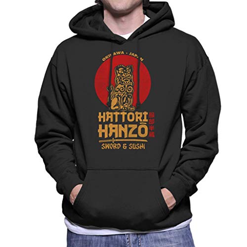 Cloud City 7 Retro Hattori Hanzo Sword and Sushi Kill Bill Men's Hooded Sweatshirt