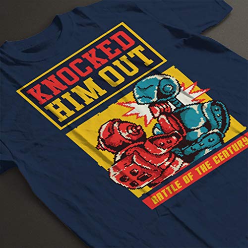 Cloud City 7 Rockem Sockem Robots Knock out Pixel Art Men's T-Shirt