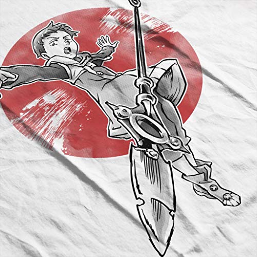 Cloud City 7 Seven Deadly Sins Grizzly Sloth Men's Baseball Long Sleeved - Camiseta Blanco/Negro XL