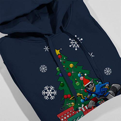 Cloud City 7 Sly Cooper Around The Christmas Tree Women's Hooded Sweatshirt