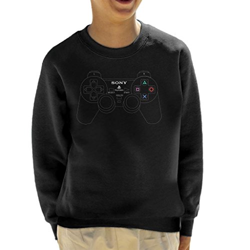 Cloud City 7 Sony Playstation 2 Dual Analog Gaming Controller Kid's Sweatshirt