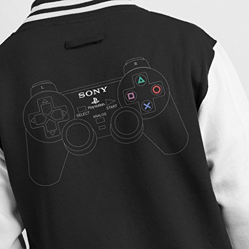 Cloud City 7 Sony Playstation 2 Dual Analog Gaming Controller Men's Varsity Jacket