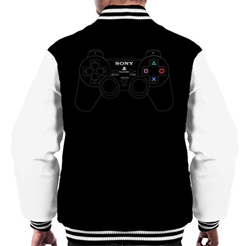 Cloud City 7 Sony Playstation 2 Dual Analog Gaming Controller Men's Varsity Jacket