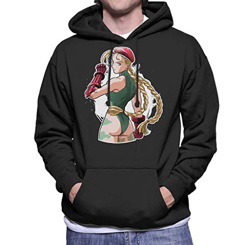 Cloud City 7 Street Fighter Cammy Back Men's Hooded Sweatshirt
