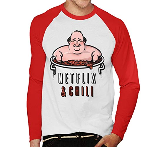 Cloud City 7 The Office US Kevin Netflix and Chili Men's Baseball Long Sleeved T-Shirt
