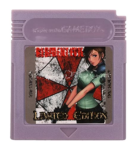 CMDZSW adecuado para Nintendo GBC videojuego cassette con tarjeta de consola Residen Evil Gaiden versión en inglés (color : carcasa amarilla)