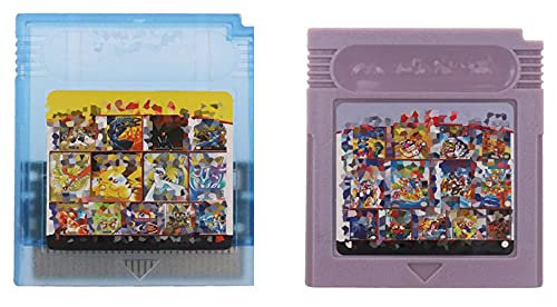 CMDZSW - Tarjeta de consola electrónica para juegos Nintendo GBC, 61 en 1, 108 en 1, versión en inglés de compilación (color: carcasa gris 61 en 1)